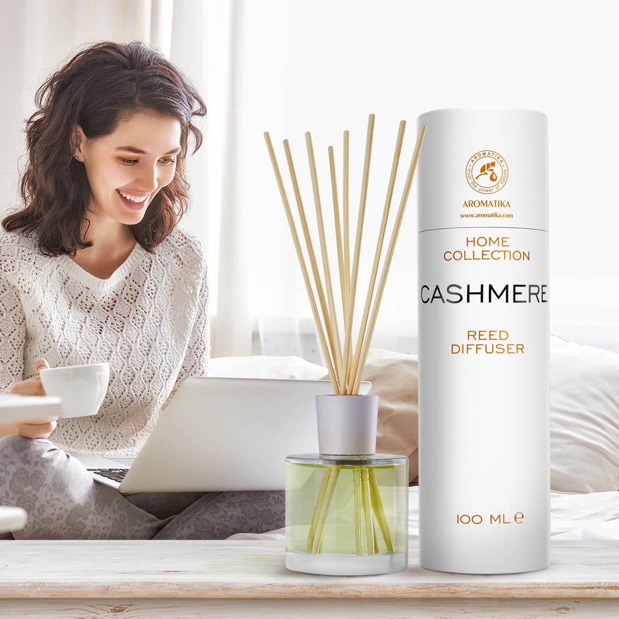 aromatika-reed-diffusers-raumduft-kaschmir-100ml-vanille-holz image 4