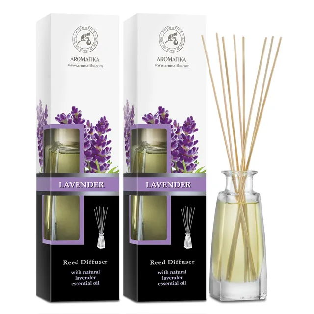 aromatika-reed-diffuser-lavendel-2x100-ml-mit-st-bchen-set image 1