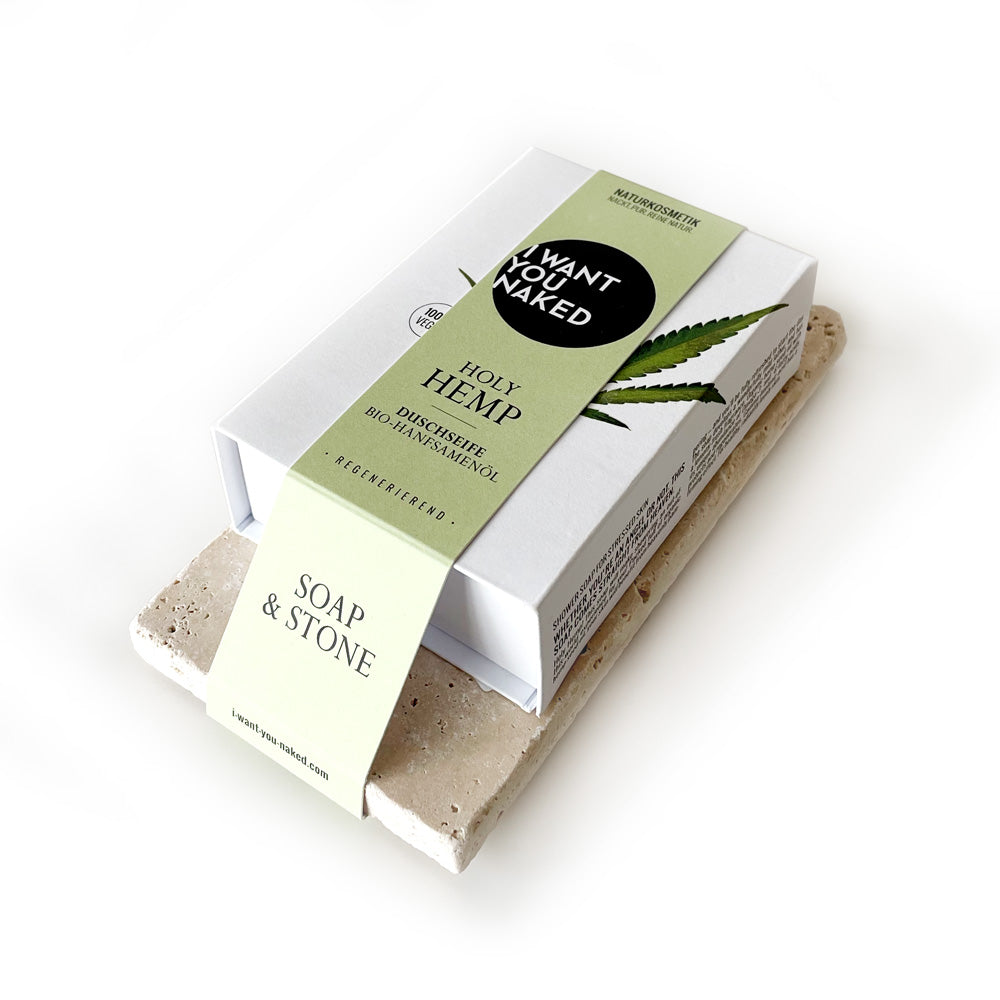 i-want-you-naked-soap-stone-set-duschseife-hanf-100-g image 1