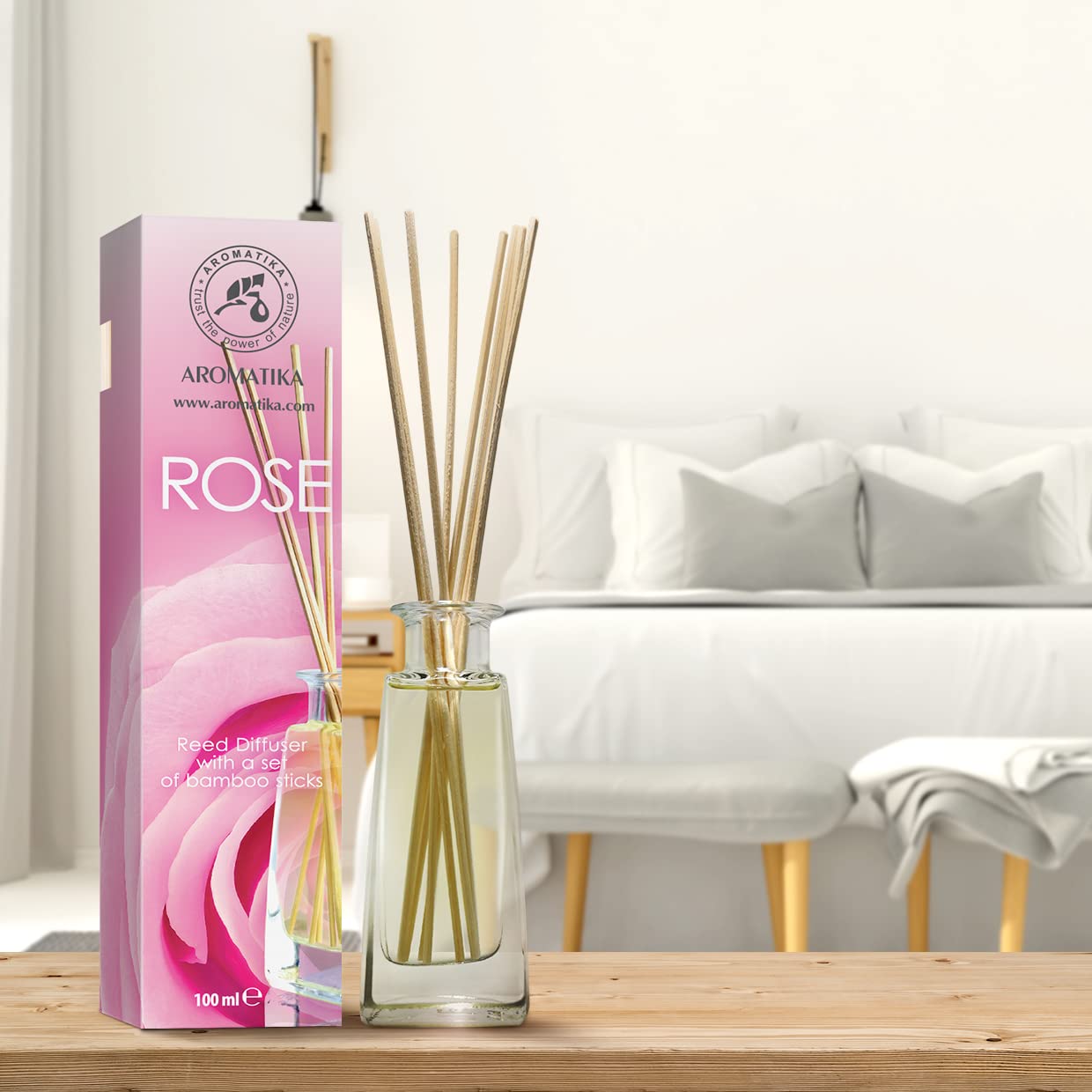 aromatika-reed-diffusers-raumduft-rose-100-ml-set image 3