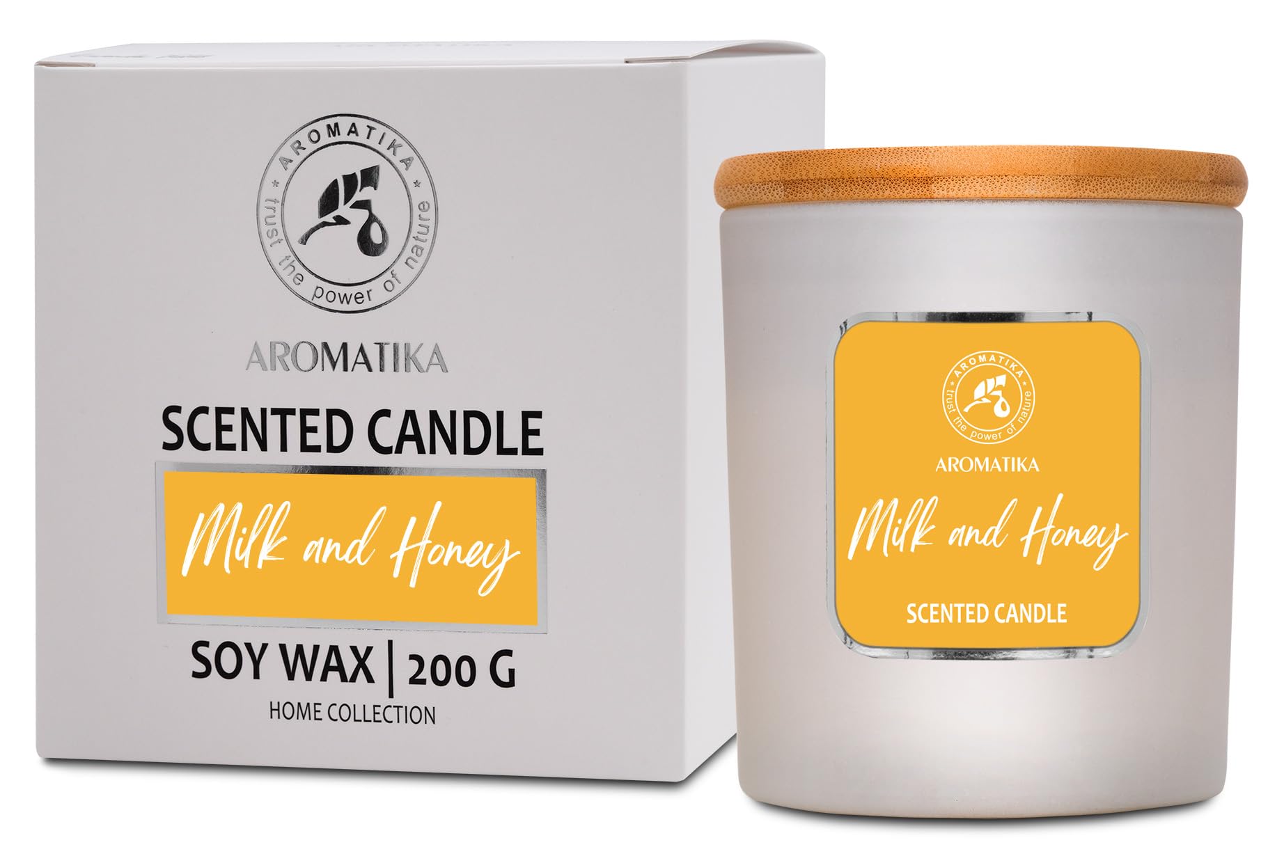 aromatika-milk-honey-duftkerze-sojawachs-200g-im-glas image 1