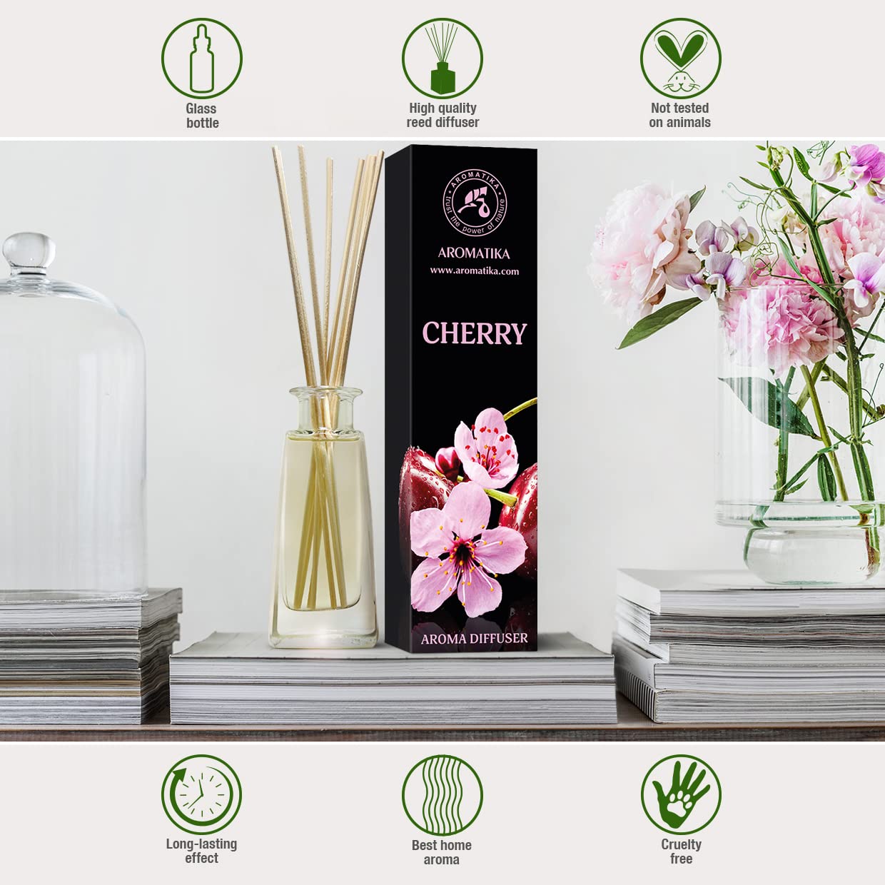 aromatika-reed-diffusers-kirsche-raumduft-100-ml-st-bchen image 6