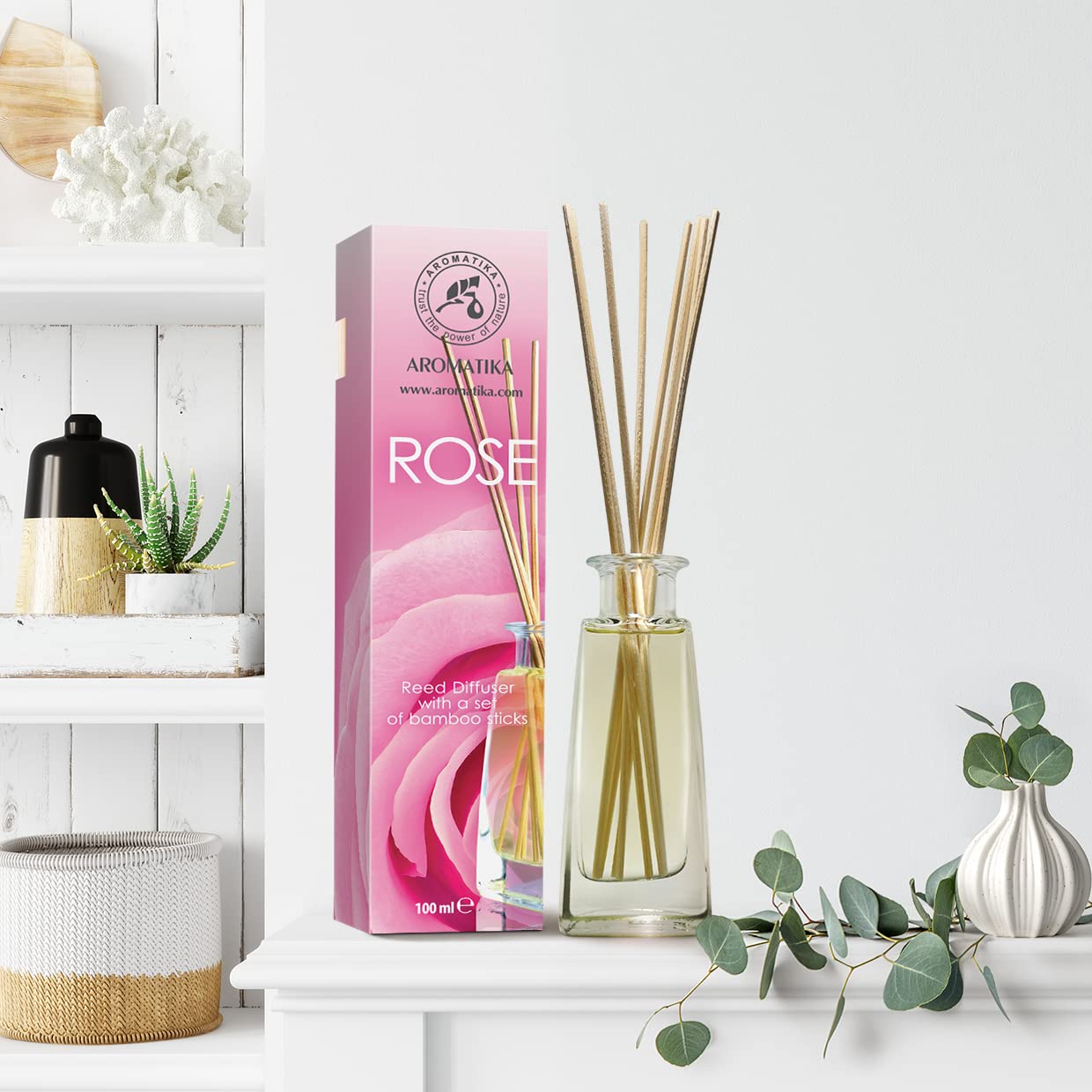 aromatika-reed-diffusers-raumduft-rose-100-ml-set image 8