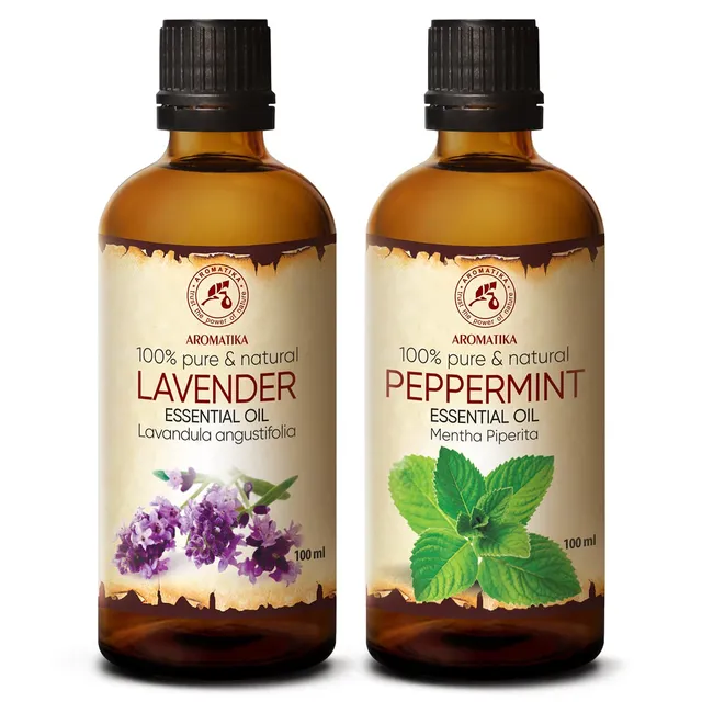 aromatika-therische-le-set-pfefferminz-lavendel-2x100-ml image 1