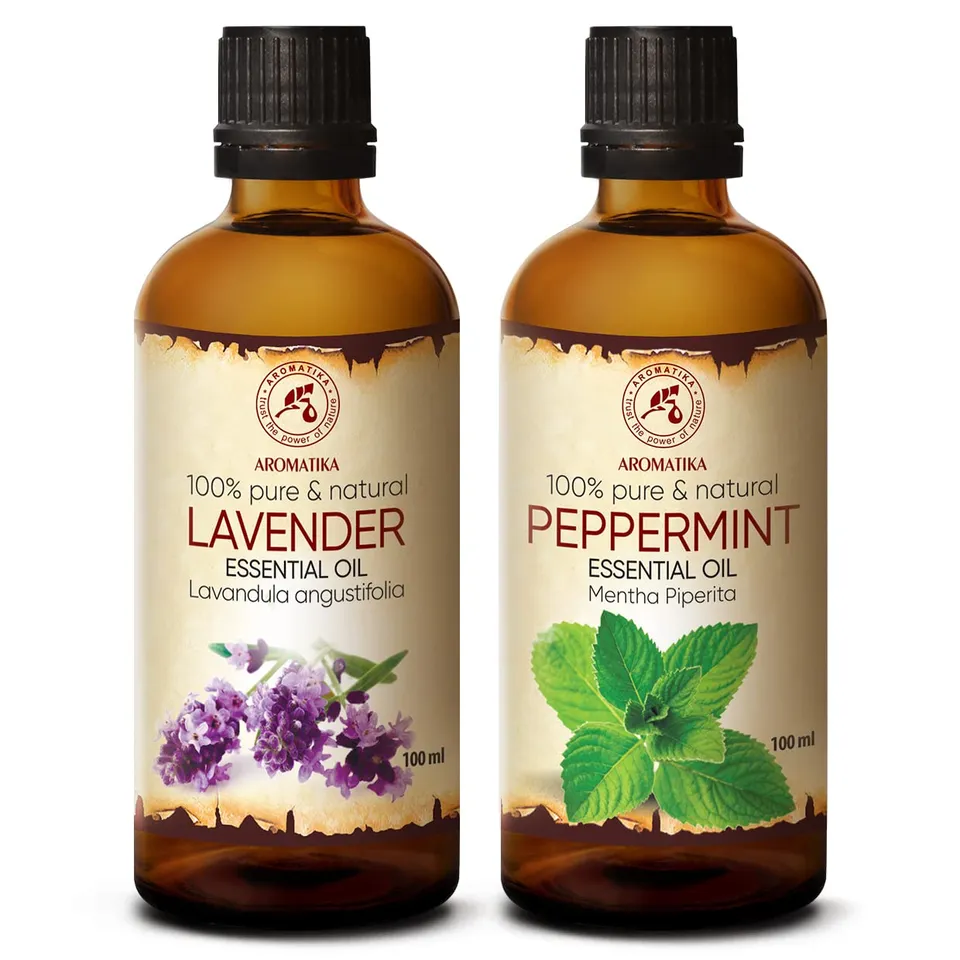 aromatika-therische-le-set-pfefferminz-lavendel-2x100-ml image 1