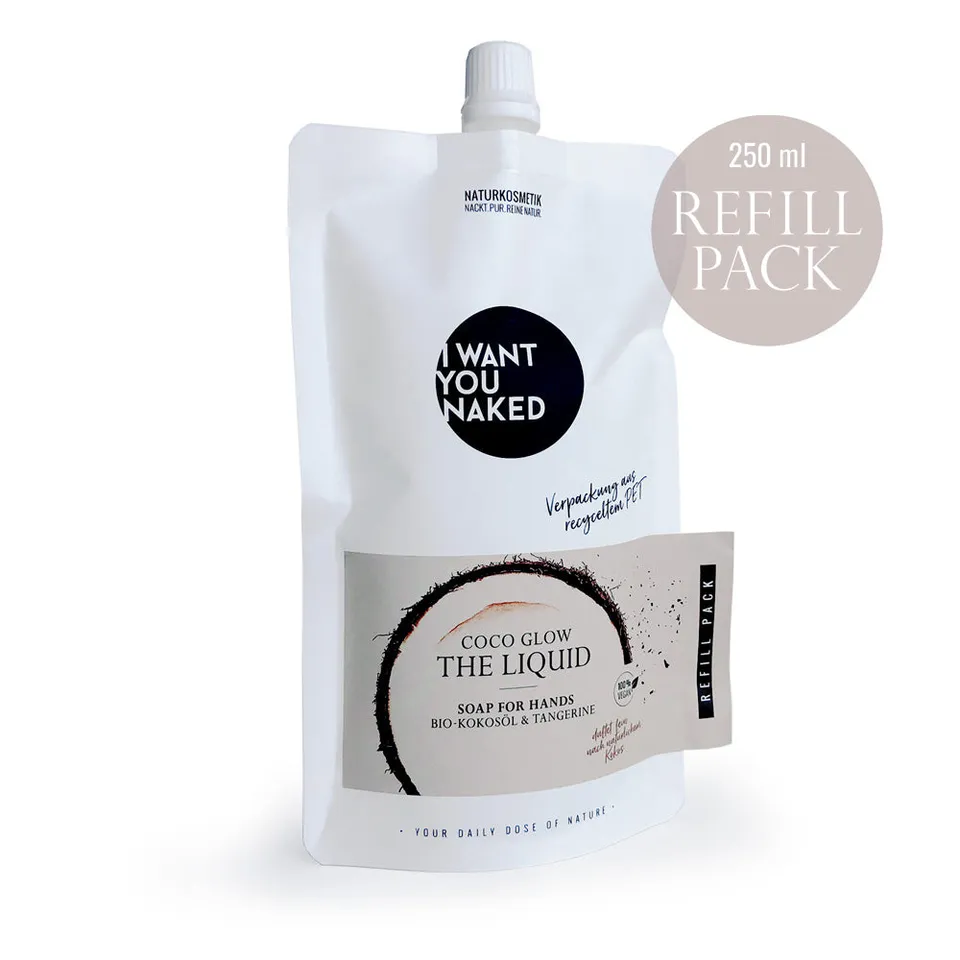 i-want-you-naked-coco-glow-handseife-250ml-refill-kokos image 1