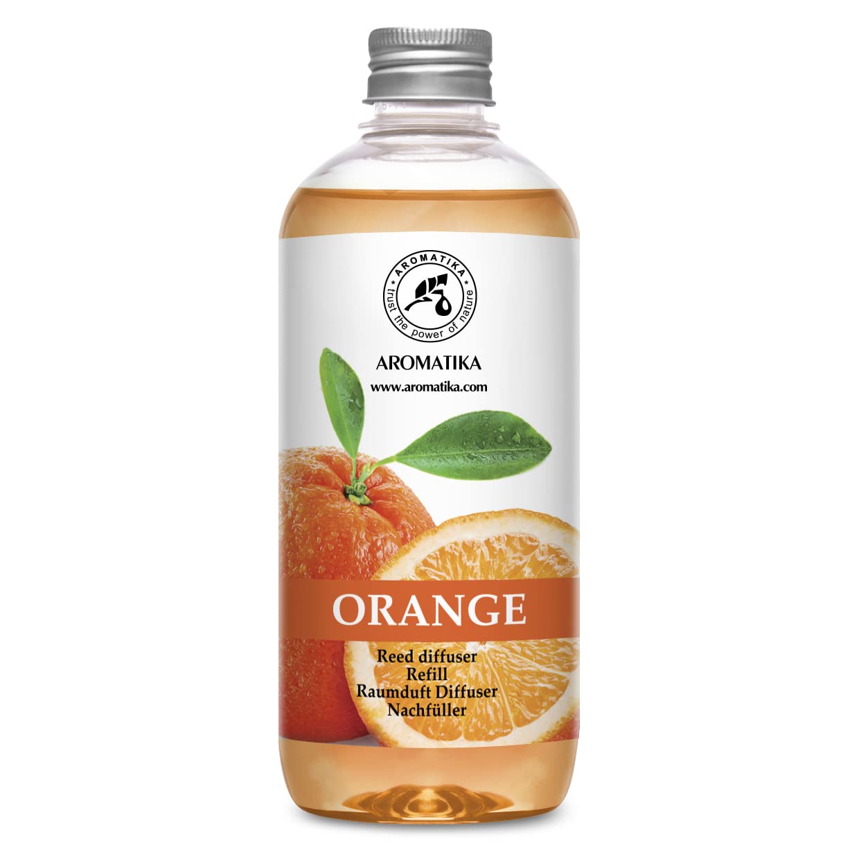 aromatika-raumduft-nachf-llung-orange-500ml-zitrus-diffusor image 1