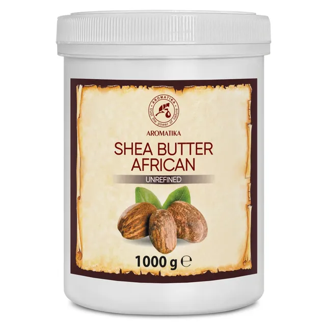 aromatika-sheabutter-unraffiniert-kaltgepresst-1000g-k-rperbutter image 1