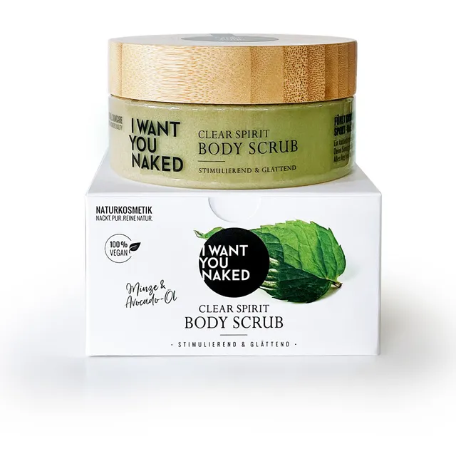 i-want-you-naked-clear-spirit-k-rperpeeling-minze-200-ml-vegan image 1