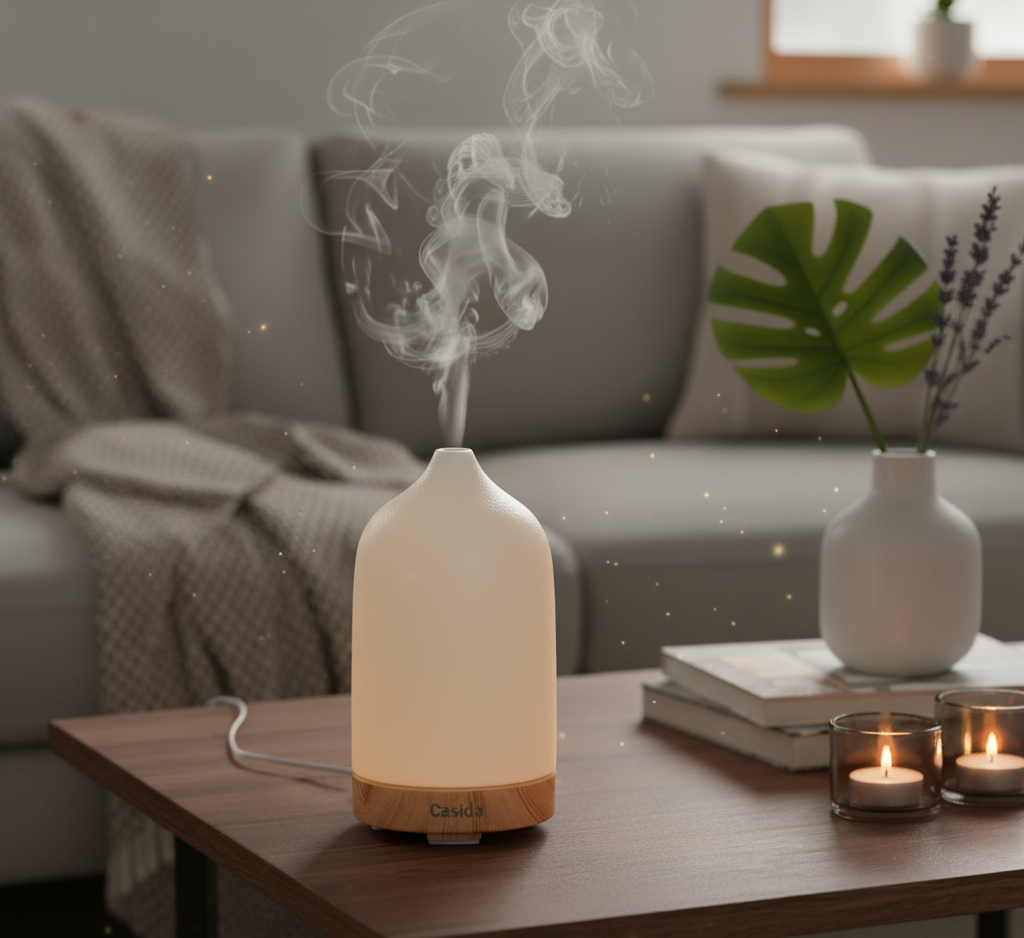 casida-keramik-aroma-diffuser-mattwei-holzoptik-led image 2