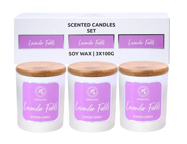 aromatika-lavendel-duftkerze-3x100g-sojawachs-glas image 1
