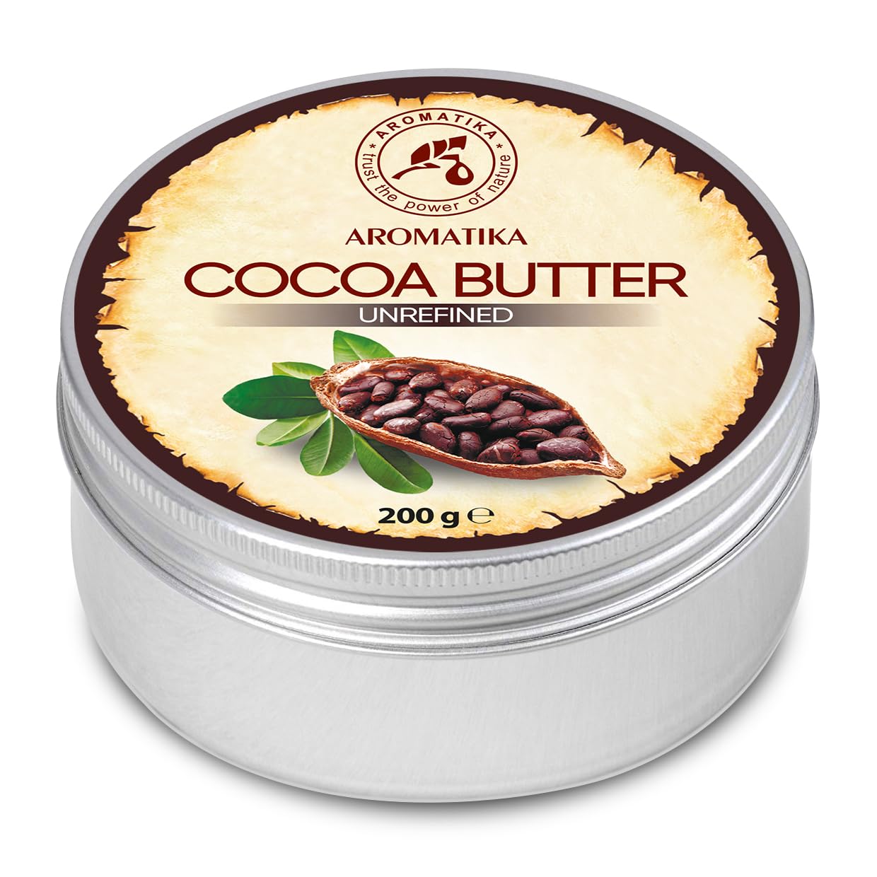 aromatika-body-butters-kakaobutter-unraffiniert-200-g-rein image 2