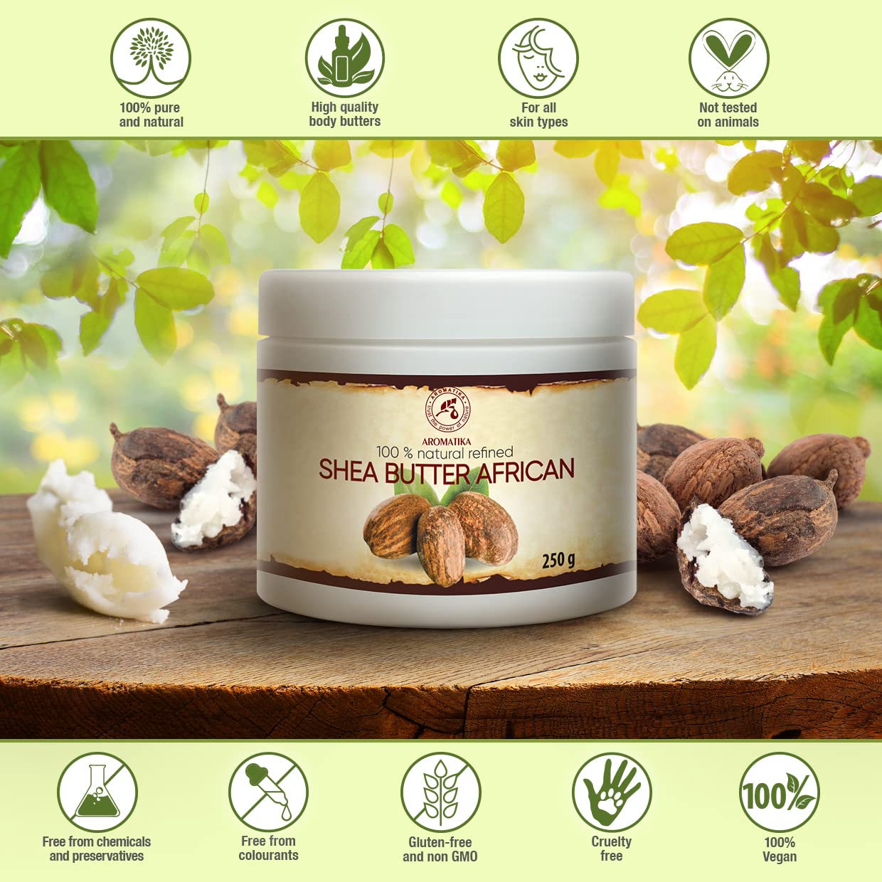 aromatika-sheabutter-raffiniert-k-rperbutter-250-g image 8