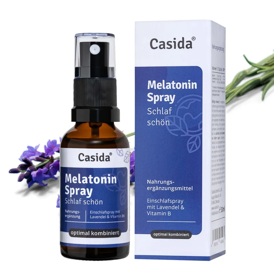 casida-schlaf-sch-n-spray-melatonin-einschlafspray-lavendel image 1