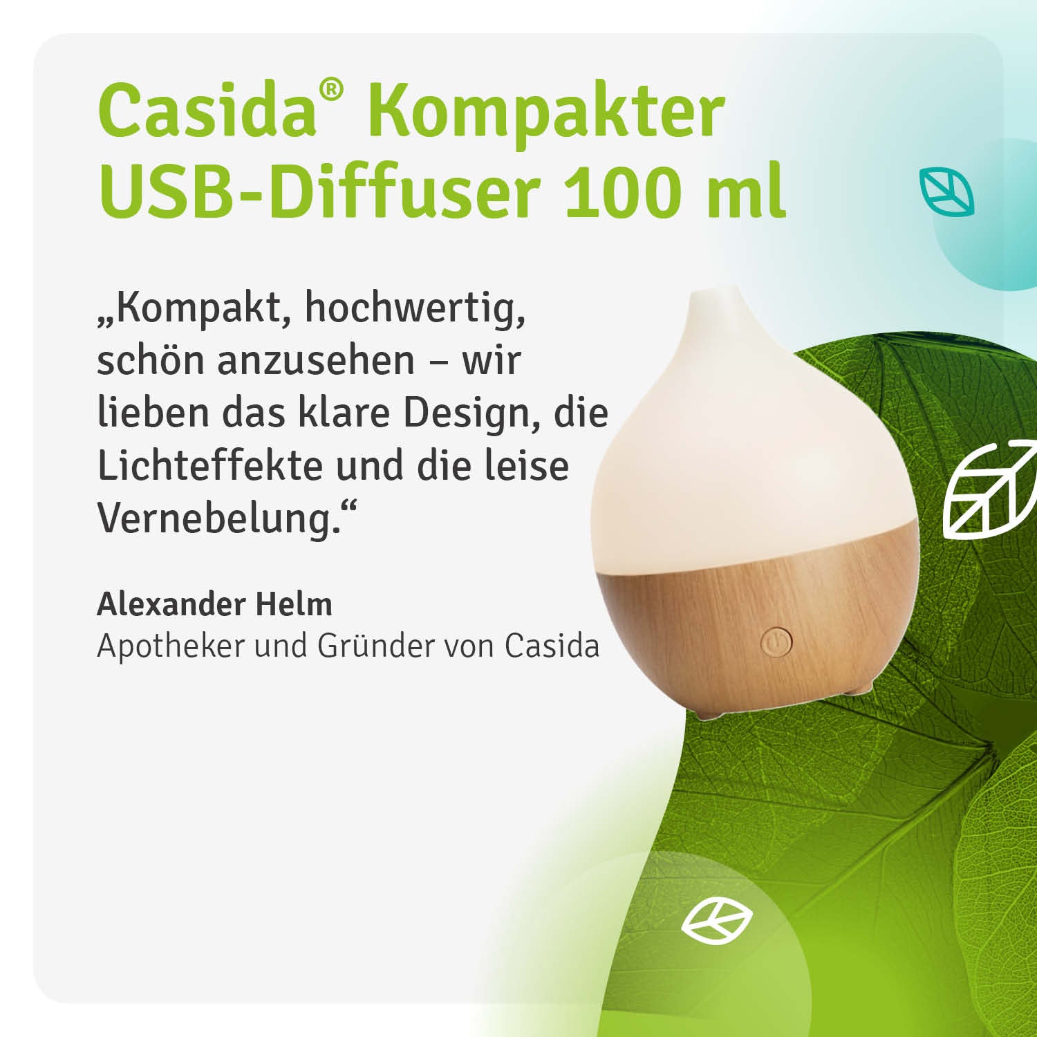 casida-aroma-usb-diffuser-100ml-kompakt-led-holz-wei image 8