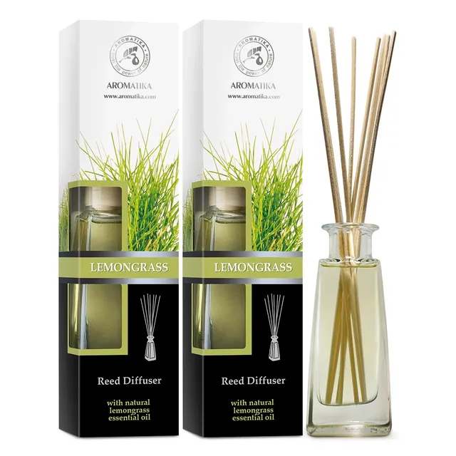 aromatika-reed-diffusers-zitronengras-raumduft-set-2x100-ml image 1