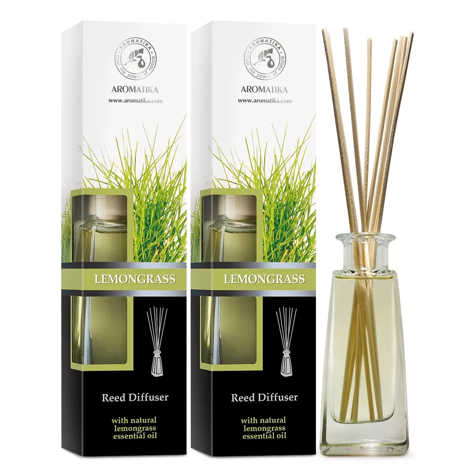 aromatika-reed-diffusers-zitronengras-raumduft-set-2x100-ml image 1