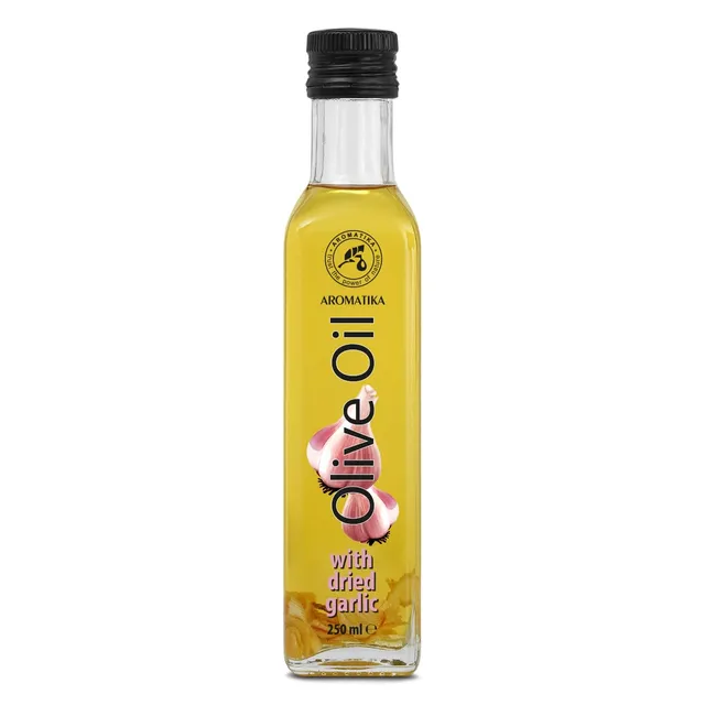aromatika-oliven-l-knoblauch-250-ml-glasflasche-zum-kochen image 1