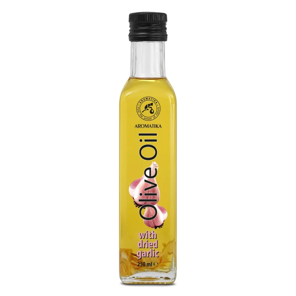 aromatika-oliven-l-knoblauch-250-ml-glasflasche-zum-kochen image 1