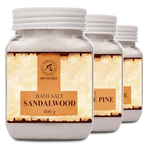 aromatika-bath-salts-epsom-salz-set-sandelholz-zirbe-3x400g image 2