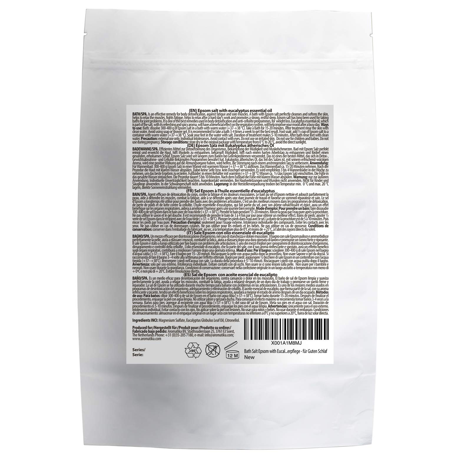 aromatika-bath-salts-badesalz-epsom-eukalyptus-3kg-magnesium image 2