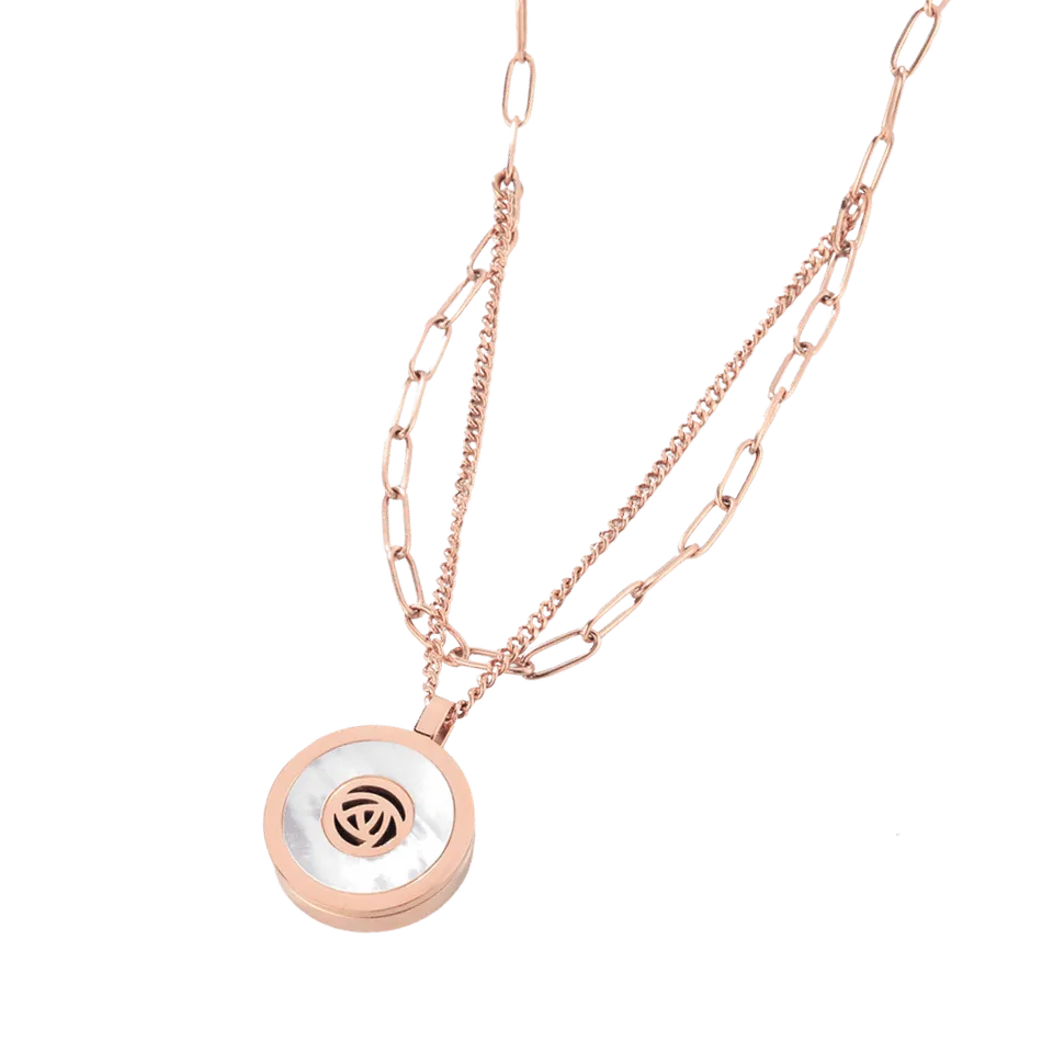 casida-aromaschmuck-halskette-ros-gold-diffuserkette-21mm image 1