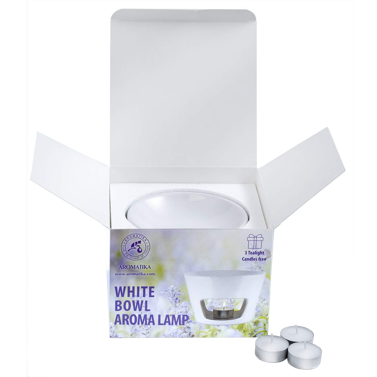 aromatika-duftlampe-keramik-wei-150-ml-mit-kerzen image 4
