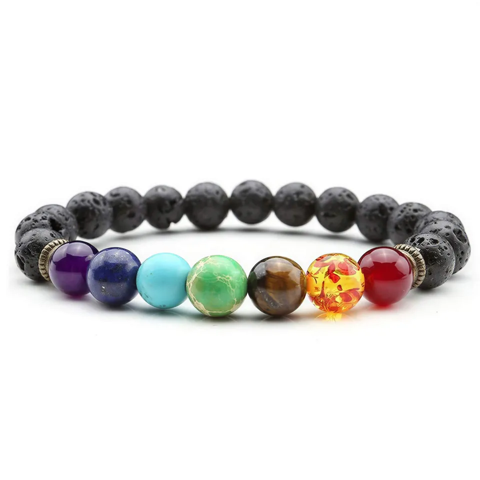 casida-chakra-perlen-armband-8-mm-naturstein-diffuser-armband image 1