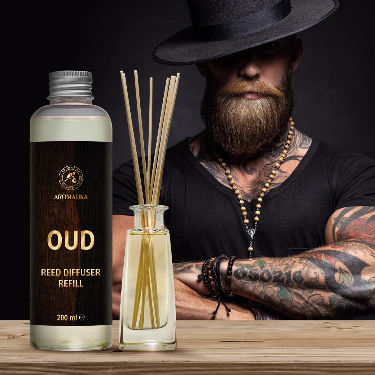 aromatika-refill-reed-diffuser-nachf-llung-oud-200-ml-holzduft image 4