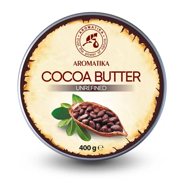 aromatika-cocoa-butter-k-rperbutter-400-g-unraffiniert image 1