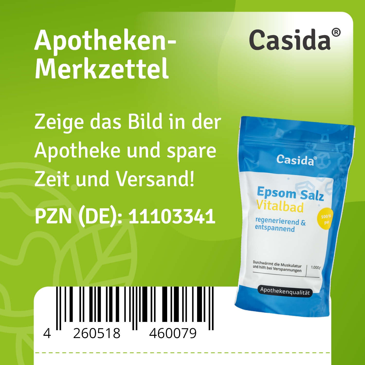 casida-epsom-salz-vitalbad-badesalz-1000-g-regeneration image 2