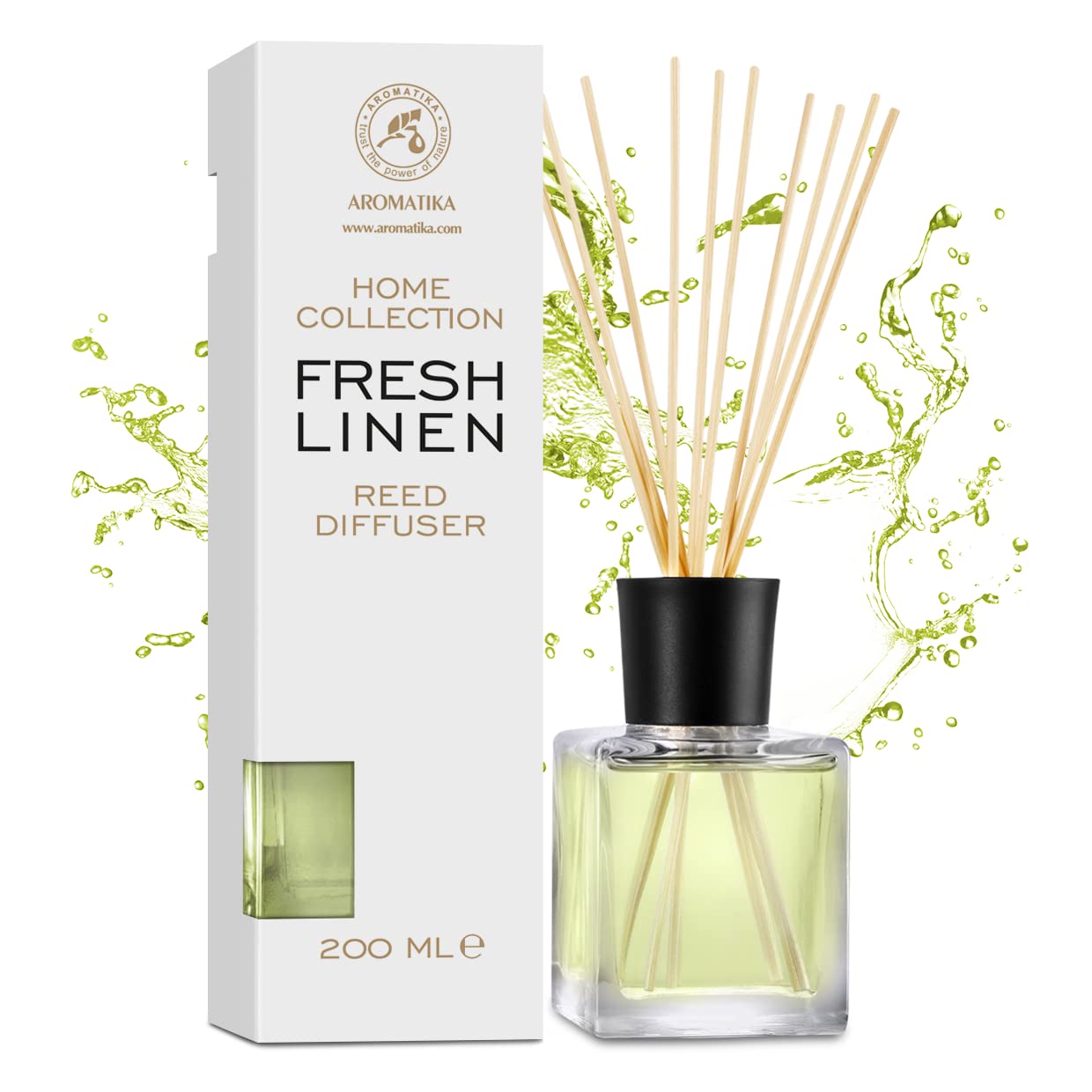 aromatika-frische-w-sche-raumduft-200-ml-mit-st-bchen-blumig image 2