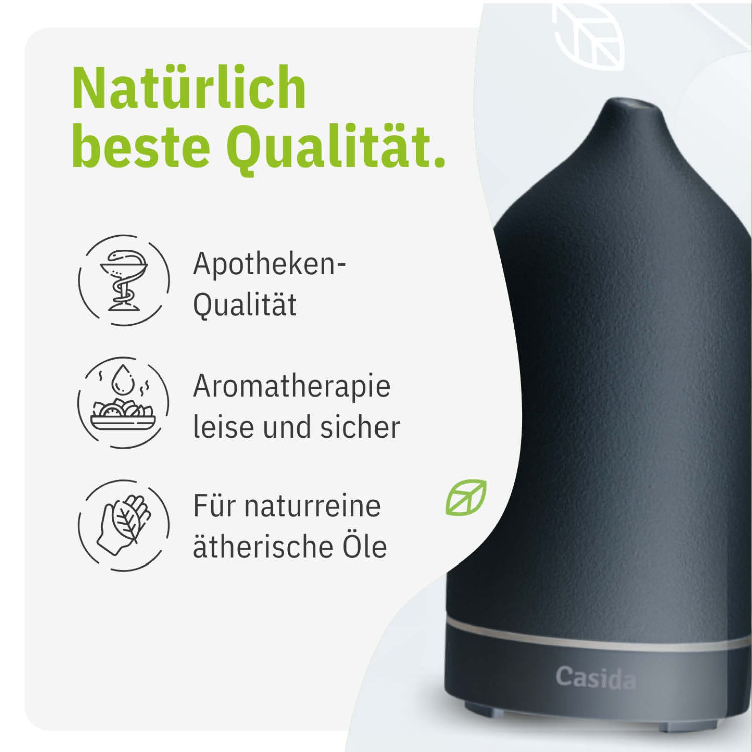casida-keramik-aroma-diffuser-schwarz-led-raumduft-120-ml image 3