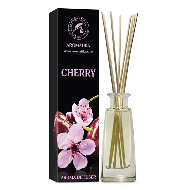 aromatika-reed-diffusers-kirsche-raumduft-100-ml-st-bchen image 1