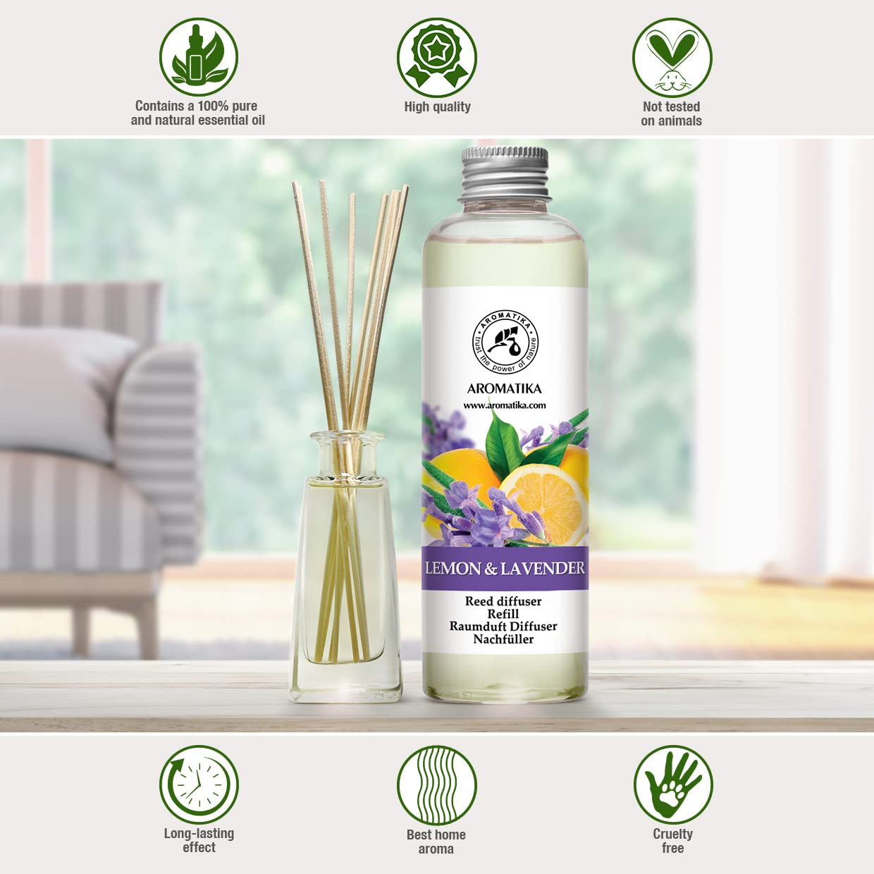 aromatika-refill-reed-diffuser-zitrone-lavendel-200-ml-nachf-ller image 5