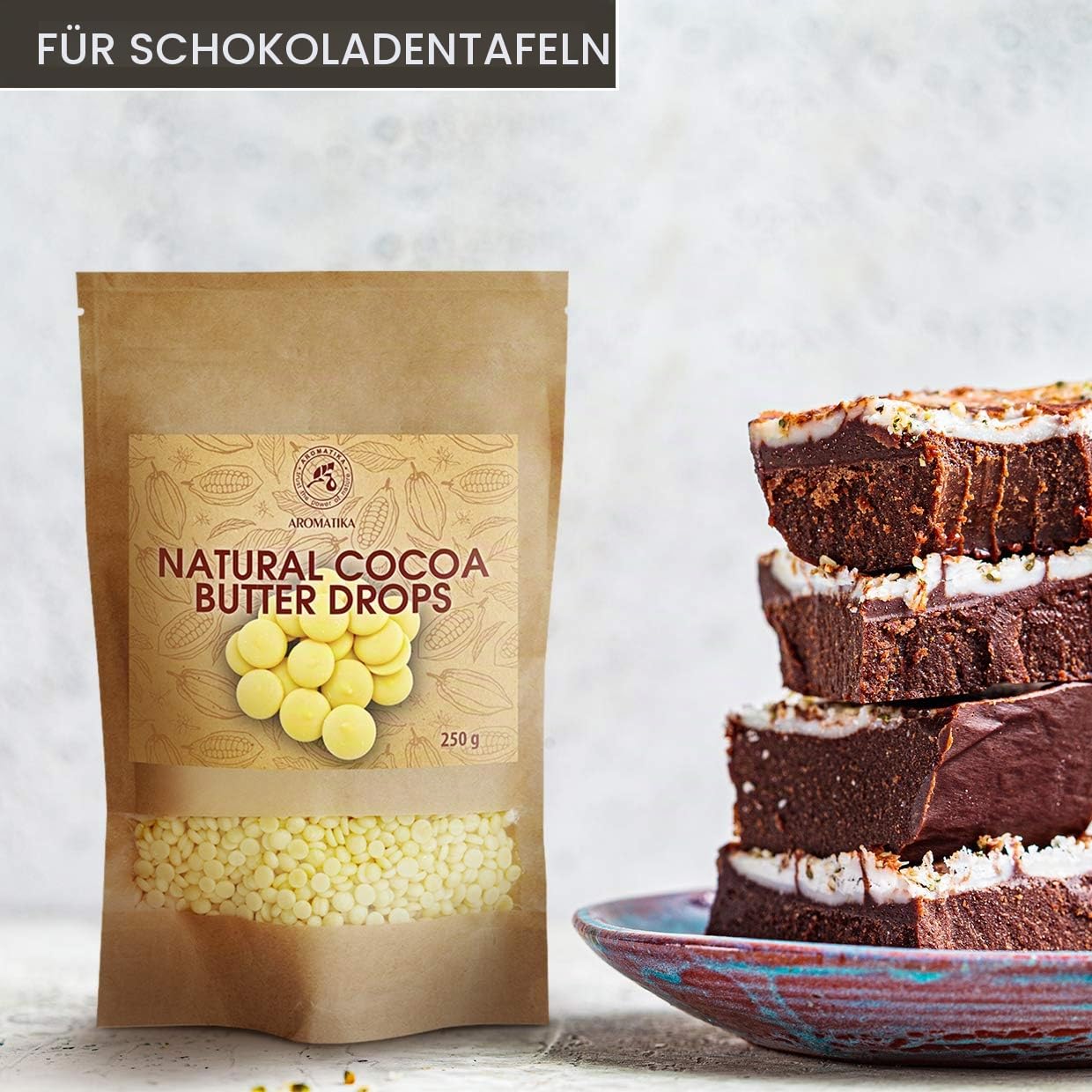 aromatika-kakaobutter-chips-250-g-rein-kaltgepresst image 2