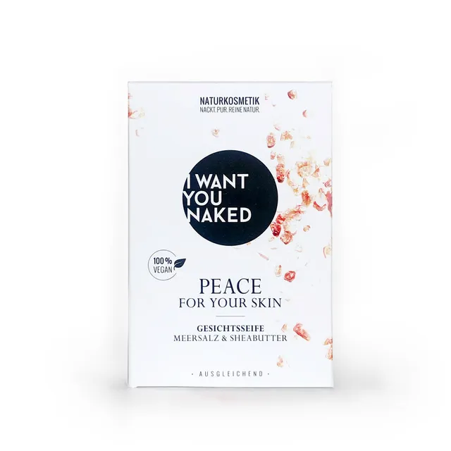 i-want-you-naked-peace-for-your-skin-gesichtsseife-100g-vegan image 1