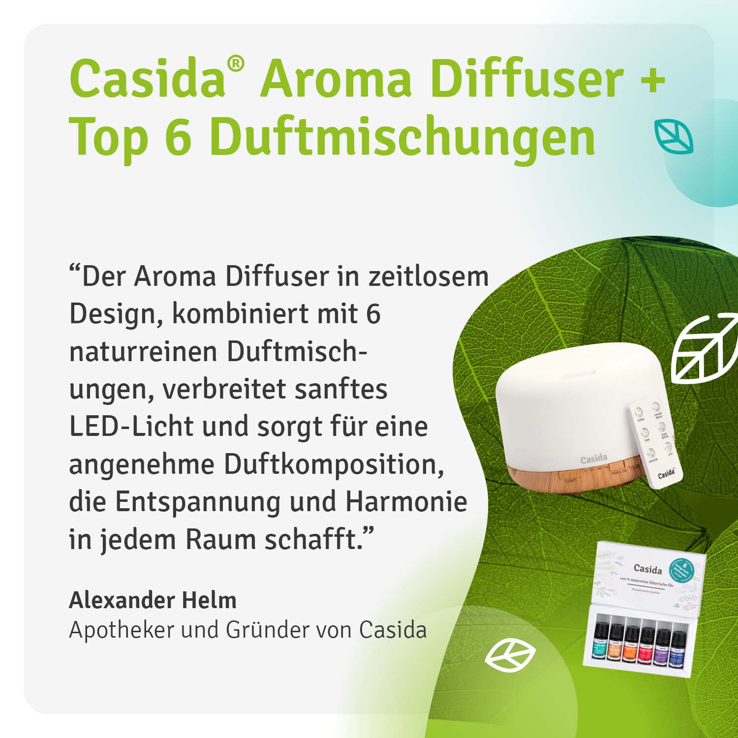 casida-aroma-diffuser-500-ml-mit-6-duftmischungen-set image 6