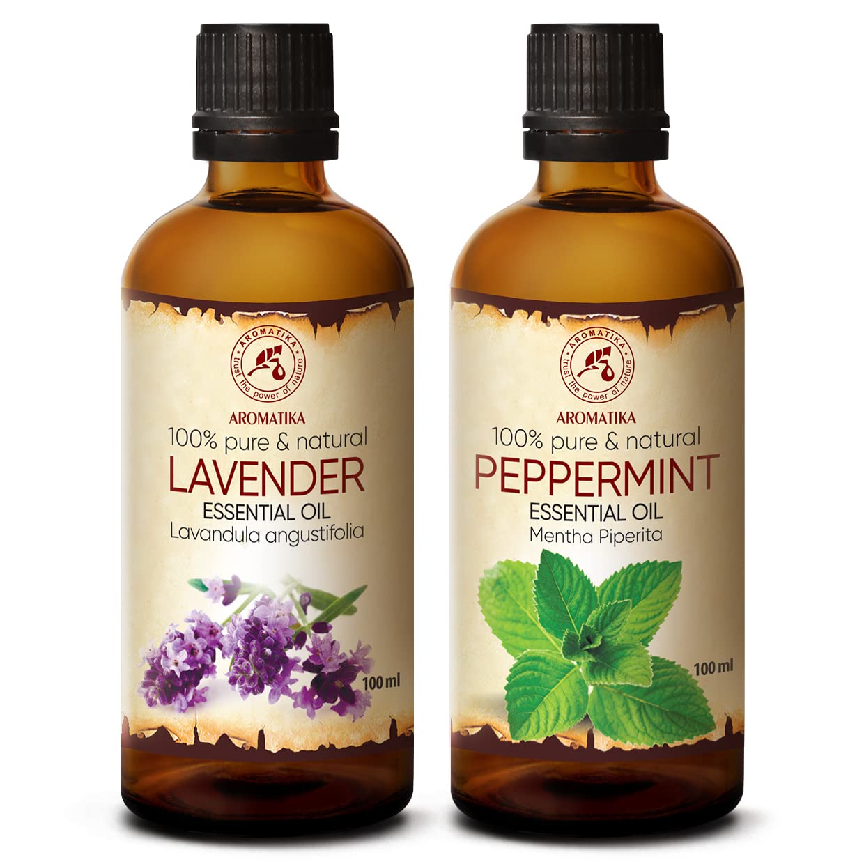 aromatika-therische-le-set-pfefferminz-lavendel-2x100-ml image 1