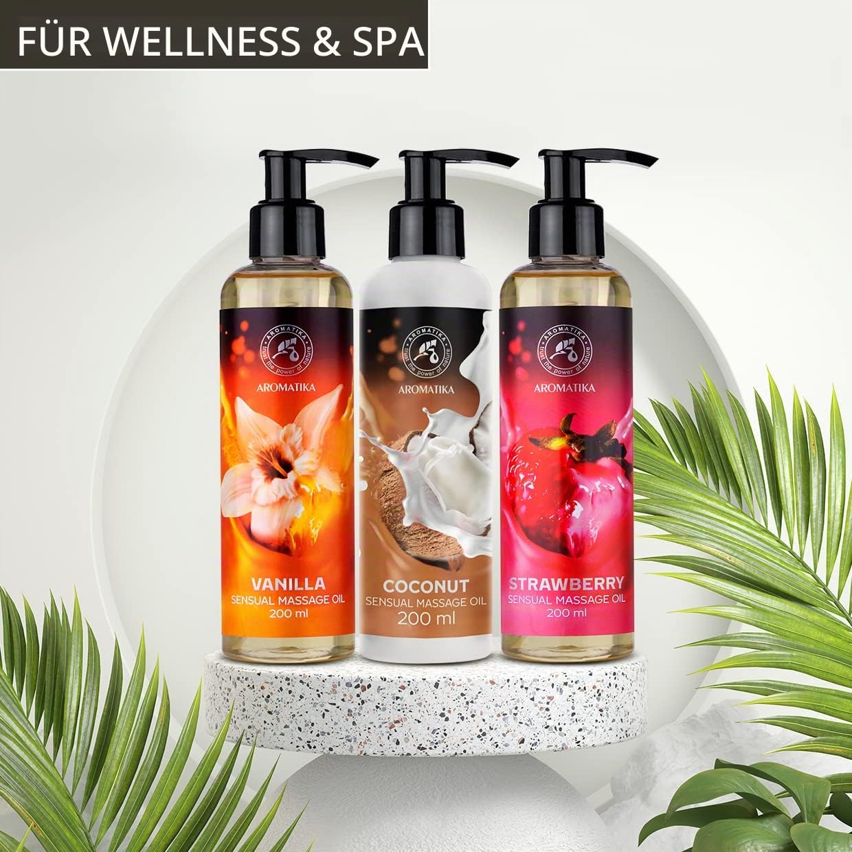aromatika-massage-l-set-vanille-kokos-erdbeere-3x200-ml image 3