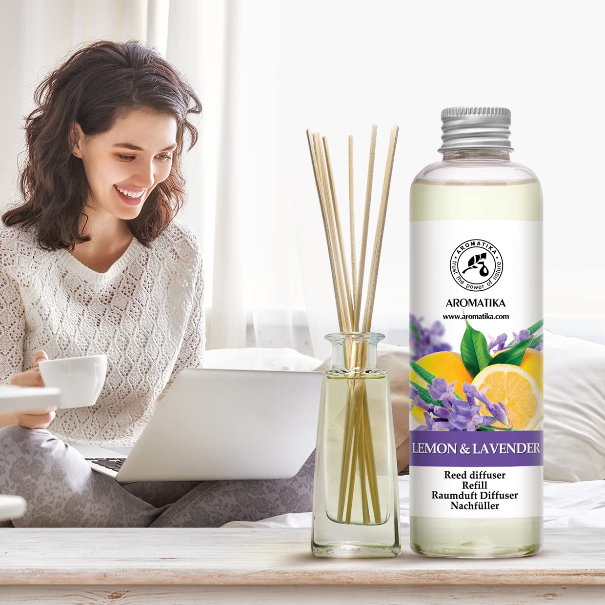 aromatika-refill-reed-diffuser-zitrone-lavendel-200-ml-nachf-ller image 8
