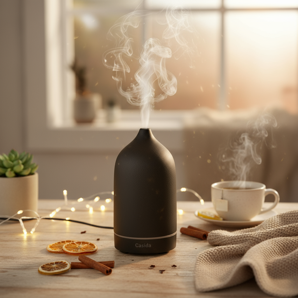 casida-aroma-diffuser-ceramic-diffuser-schwarz-keramik-120-ml image 2