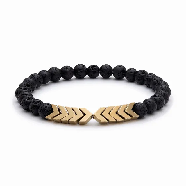 casida-lavastein-armband-aromaschmuck-gold-elastisch image 1