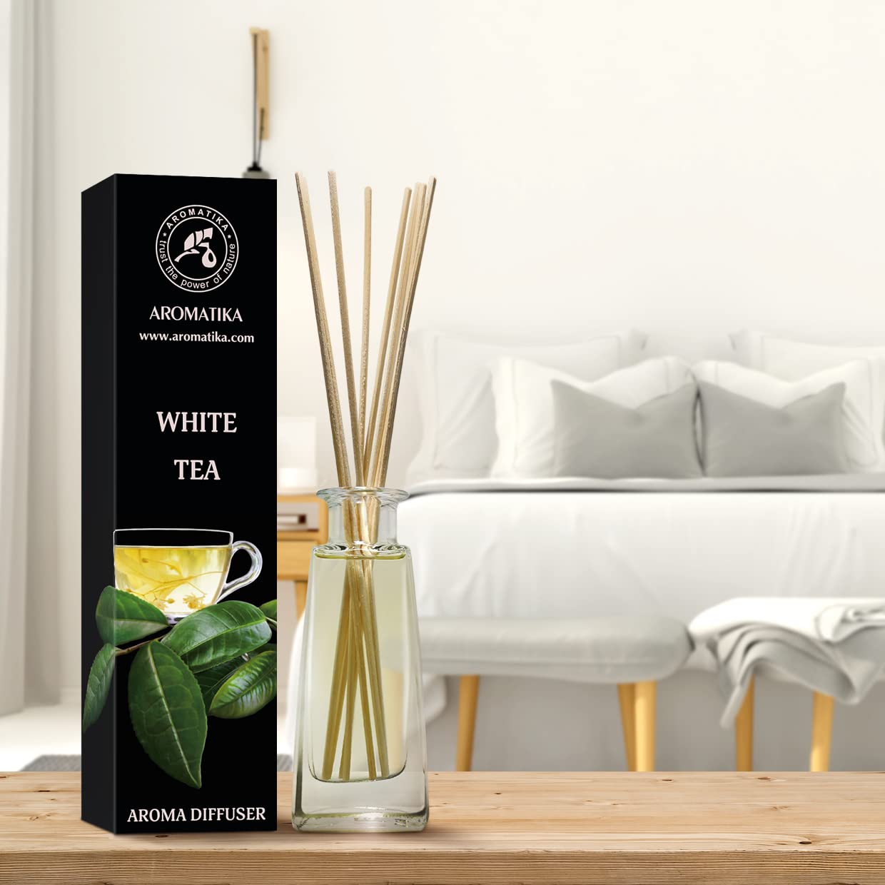 aromatika-reed-diffusers-raumduft-wei-er-tee-100ml-st-bchen image 3