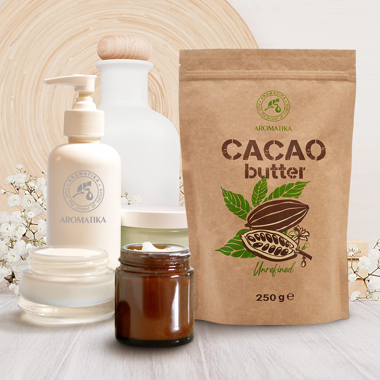 aromatika-cacao-butter-250-g-kakaobutter-unraffiniert image 5