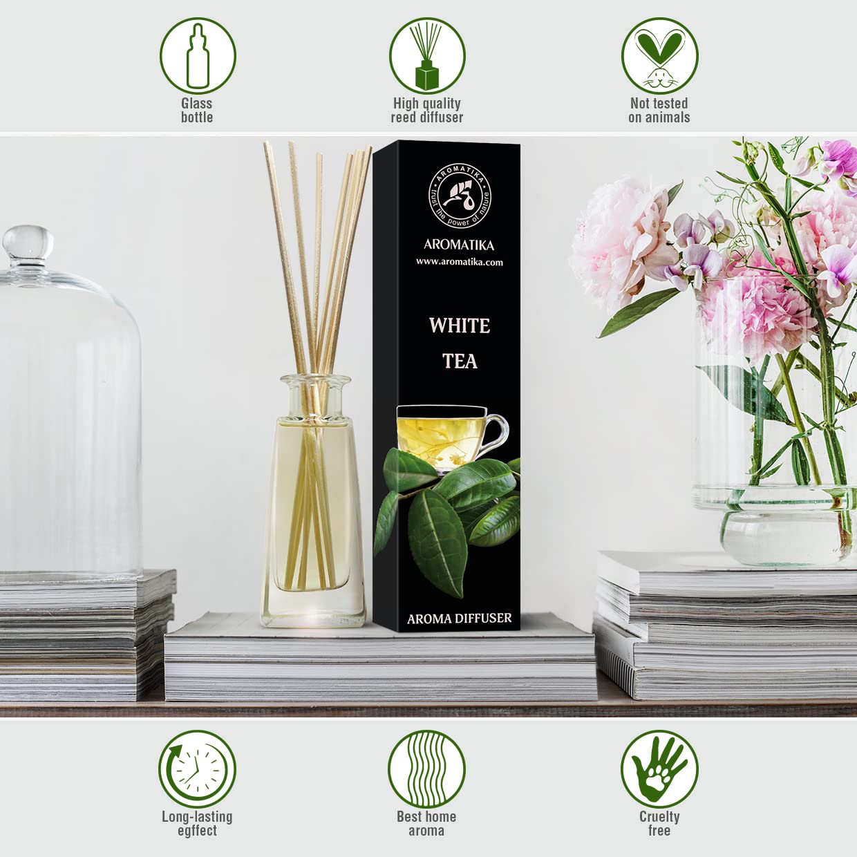 aromatika-reed-diffusers-raumduft-wei-er-tee-100ml-st-bchen image 5