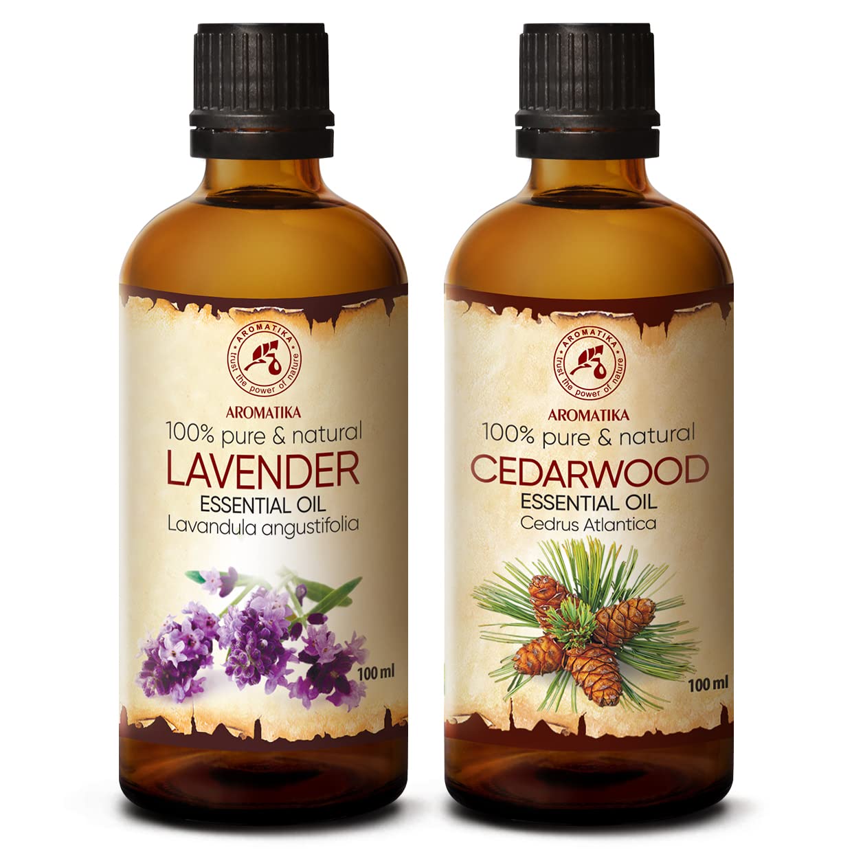 aromatika-therische-le-set-lavendel-zeder-2x100ml image 1