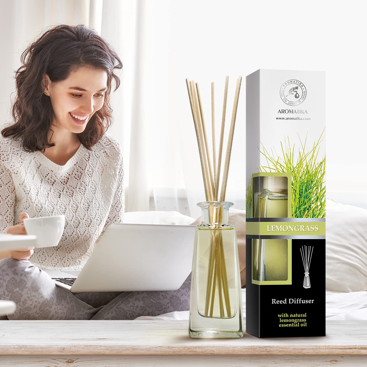 aromatika-reed-diffusers-zitronengras-raumduft-set-2x100-ml image 6