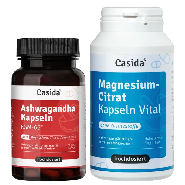 casida-anti-stress-set-ashwagandha-kapseln-mit-magnesium-zink-b6 image 1
