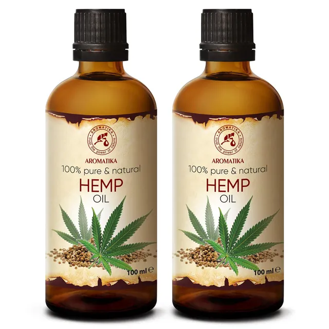 aromatika-carrier-oils-hanf-l-2x100ml-kaltgepresst-set image 1